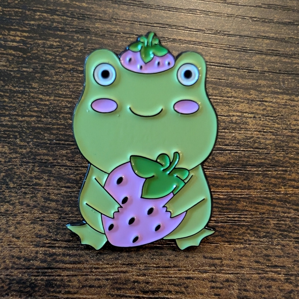 Cute Frog Enamel Pin